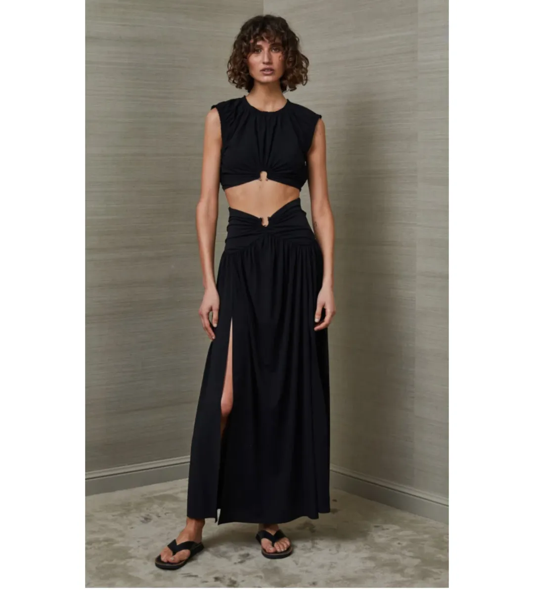 Bec & Bridge Minx Top And Skirt Set Black Size 8 for rent on The Volte - main image