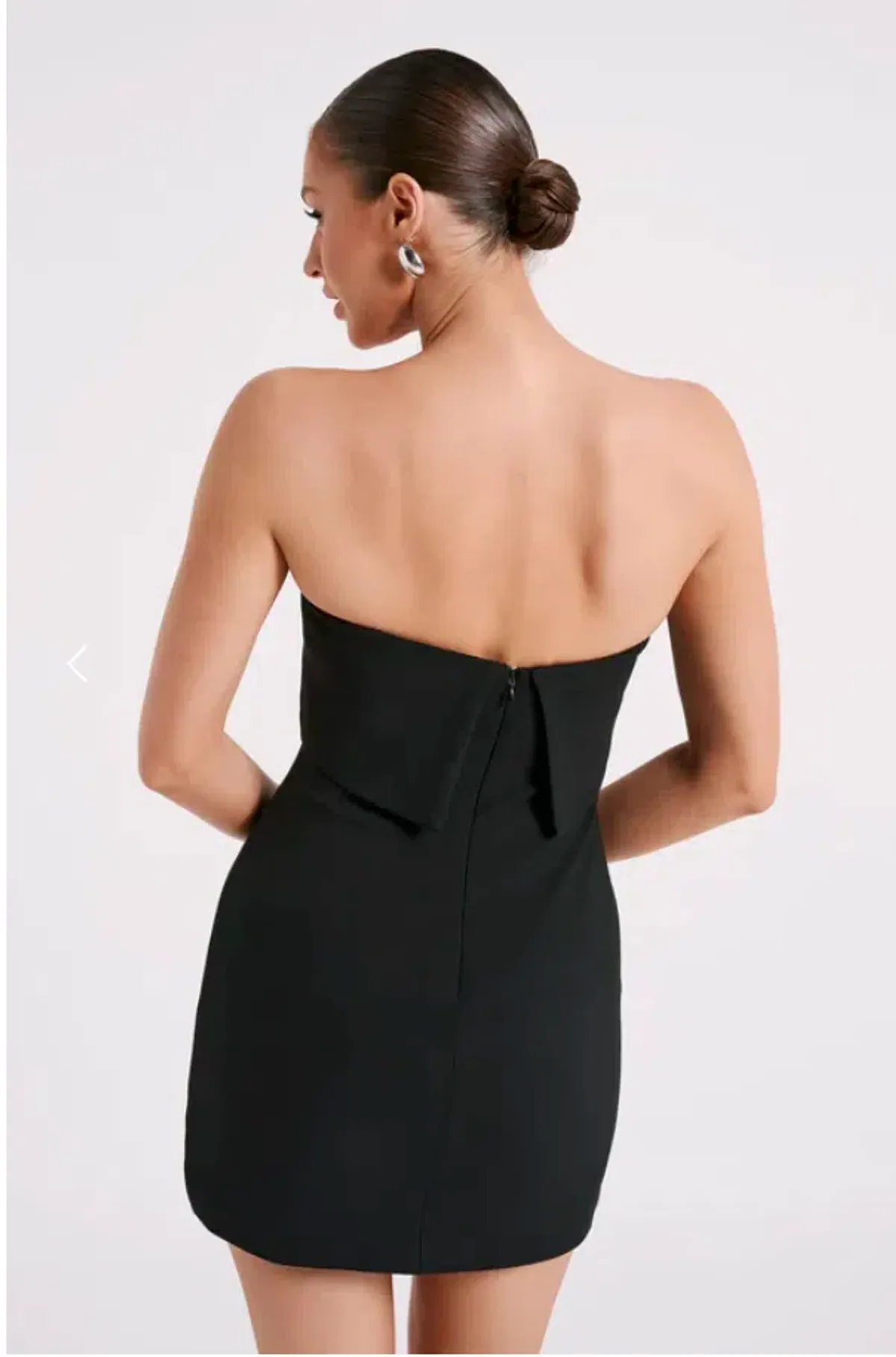 MESHKI Mariska Strapless Mini Dress Black Size XS / AU 6 - Image 3