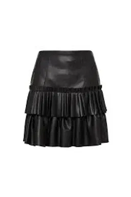 AJE Kindred Tiered Mini Skirt Black Size 8 for rent on The Volte - image 3