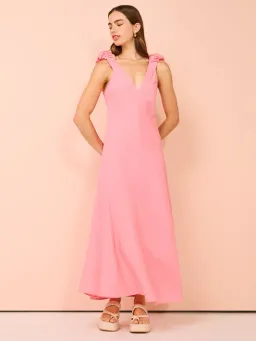 Kinney Paloma Dress In Coral Size L/Au 12 for rent on The Volte - image 3