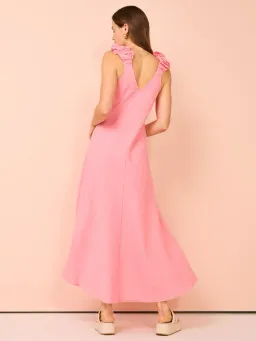 Kinney Paloma Dress In Coral Size L/Au 12 for rent on The Volte - image 4