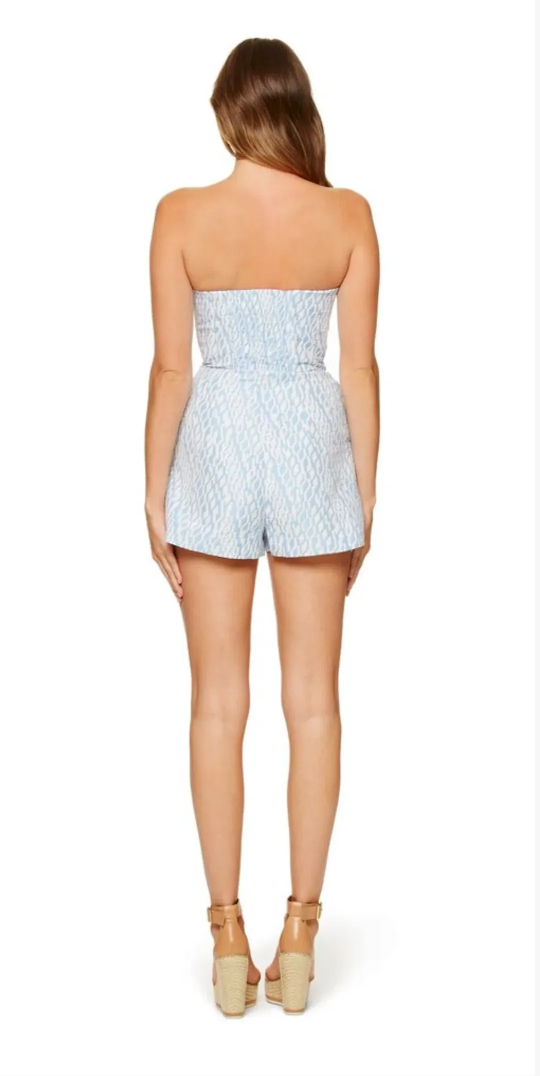 Kookai Venice Playsuit Blue Size 8 for rent on The Volte - main image