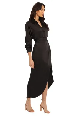 Ronny Kobo Bernice Dress in Black Size 6 for rent on The Volte - image 2