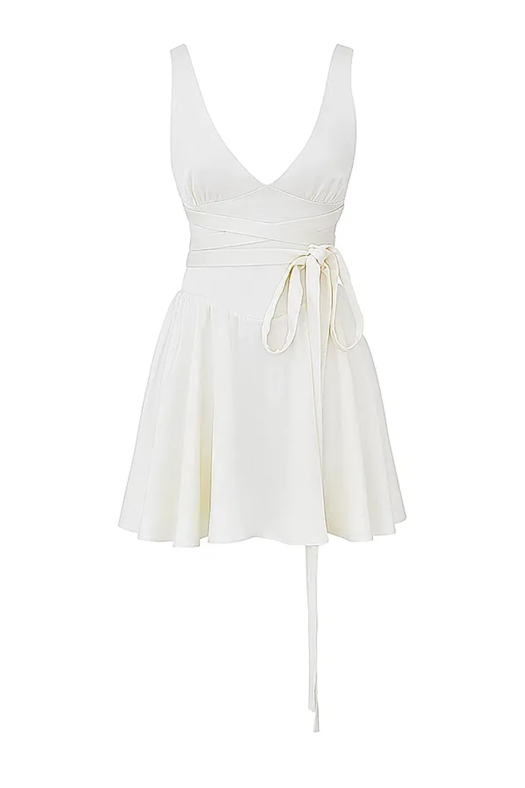 House Of CB Shiema Floaty Mini Dress Ivory Size M / AU 10 for rent on The Volte - main image