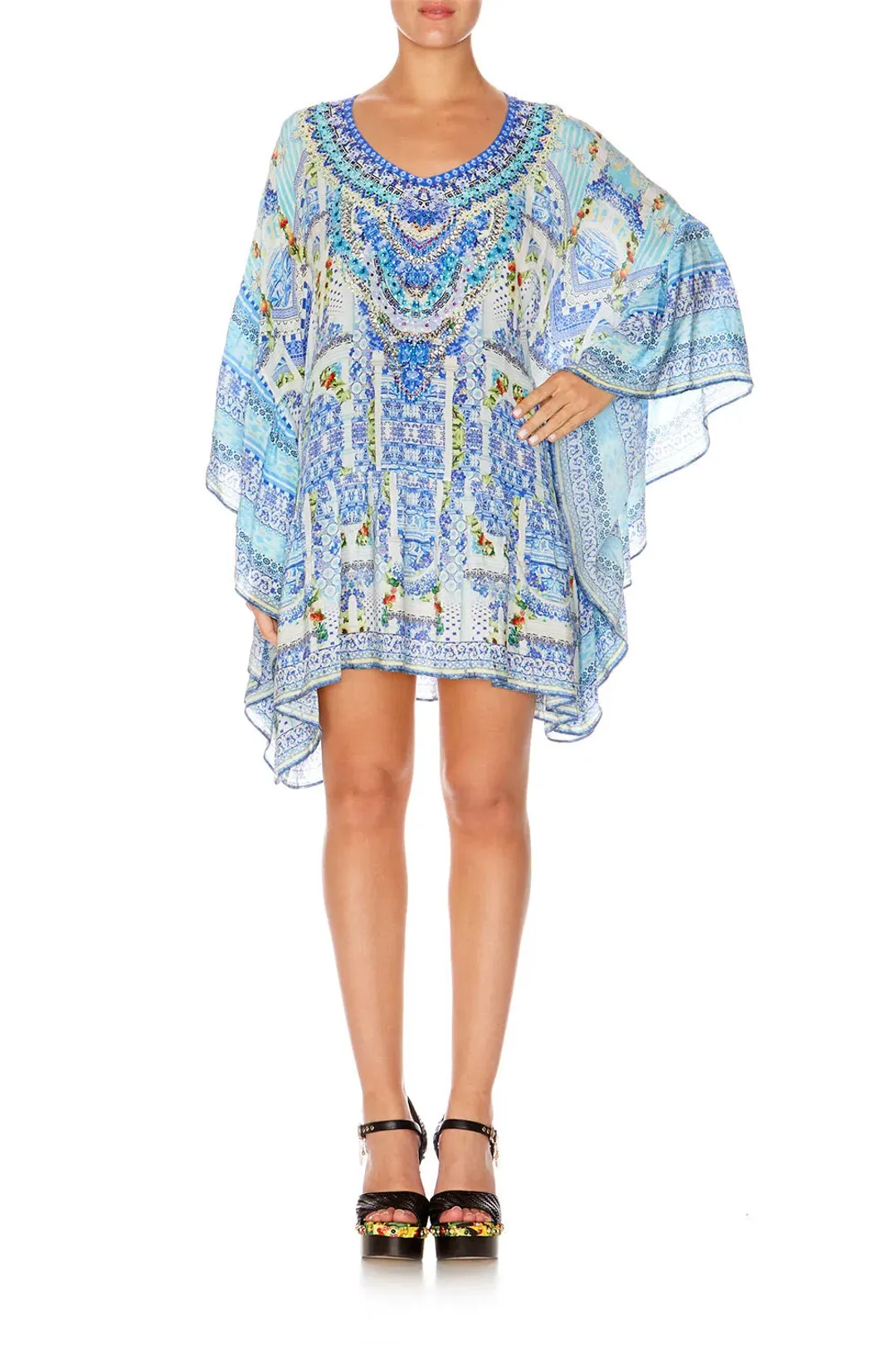 Camilla A Night To Remember Gathered Hem Short Dress Beaded One Size for rent on The Volte - main image