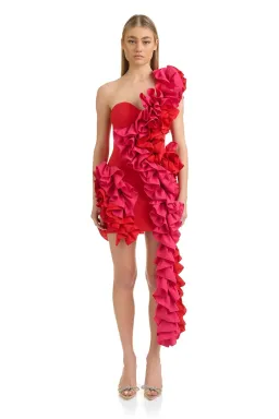 Eliya The Label Yazmine Mini Dress Red Size S / AU 8 / US 4 for rent on The Volte - image 1