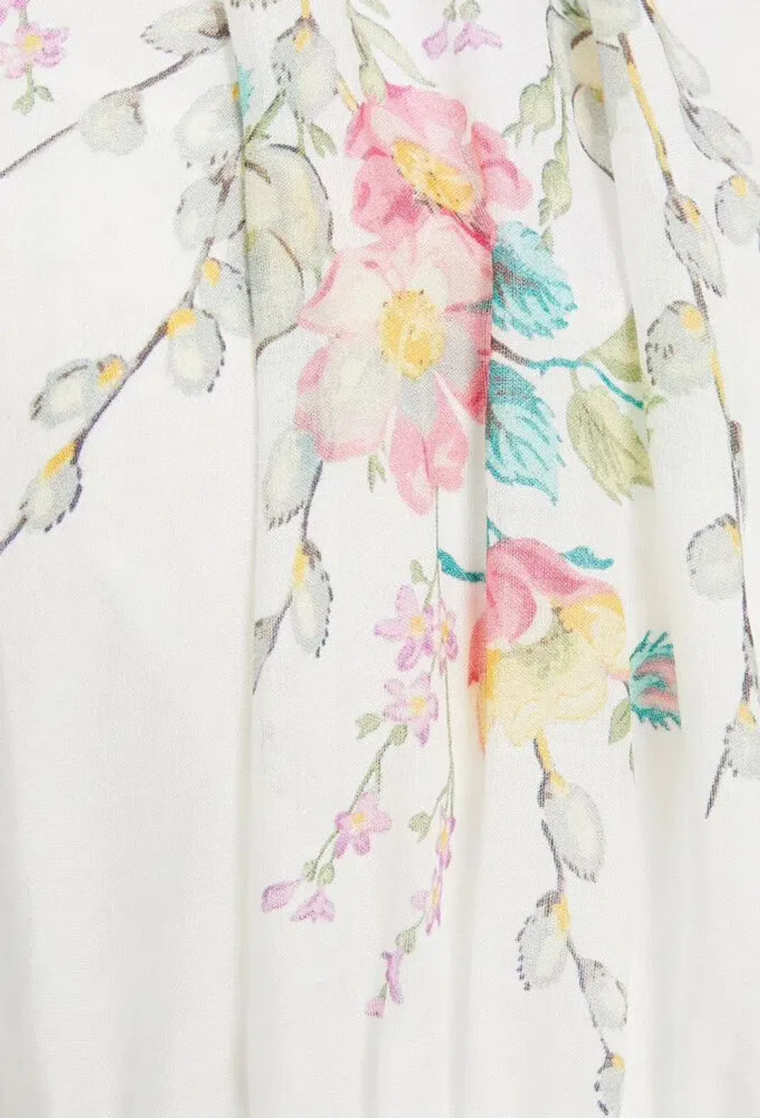 Zimmermann Zinnia Shirred Waist Long Dress Floral Size 2 / AU 12 for rent on The Volte - main image