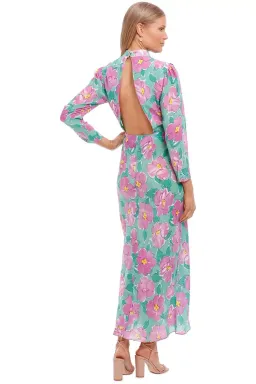 Rixo London Cherie High Neck Maxi Dress Floral Size 14 for rent on The Volte - image 3