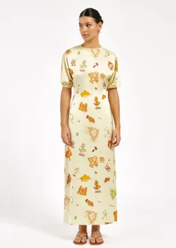 Roame Alma Dress In Fortuna Size 3 / AU 12 for rent on The Volte - image 1