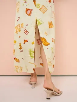 Roame Alma Dress In Fortuna Size 3 / AU 12 for rent on The Volte - image 4