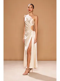 Sonya Moda Nour Ocean Pearl Dress Cream Size AU 8 for rent on The Volte - image 2