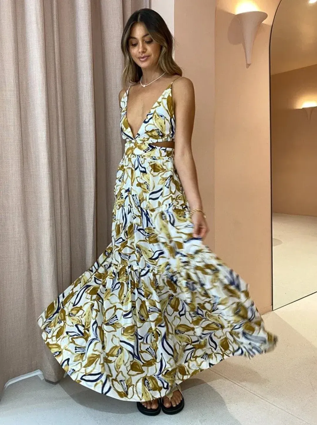 Bec & Bridge Eugenie Maxi Dress in Print Size AU 14 for rent on The Volte - main image