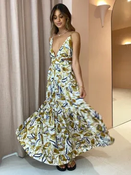 Bec & Bridge Eugenie Maxi Dress in Print Size AU 14 for rent on The Volte - image 2