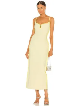 Paris Georgia Marlo Midi Dress Yellow Size S/ AU 8 for rent on The Volte - image 1
