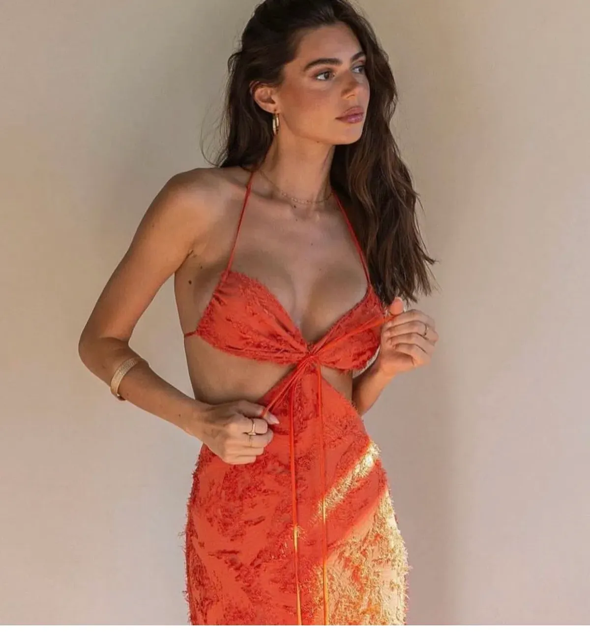 Arcina Ori Kara Dress Burnt Orange Size Small / AU 8 - Image 5