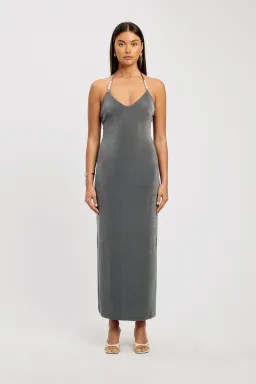 Kookai Selena Midi Dress Sicilian Green Size 8 for rent on The Volte - image 1