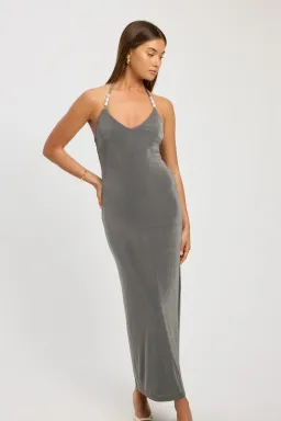 Kookai Selena Midi Dress Sicilian Green Size 8 for rent on The Volte - image 2