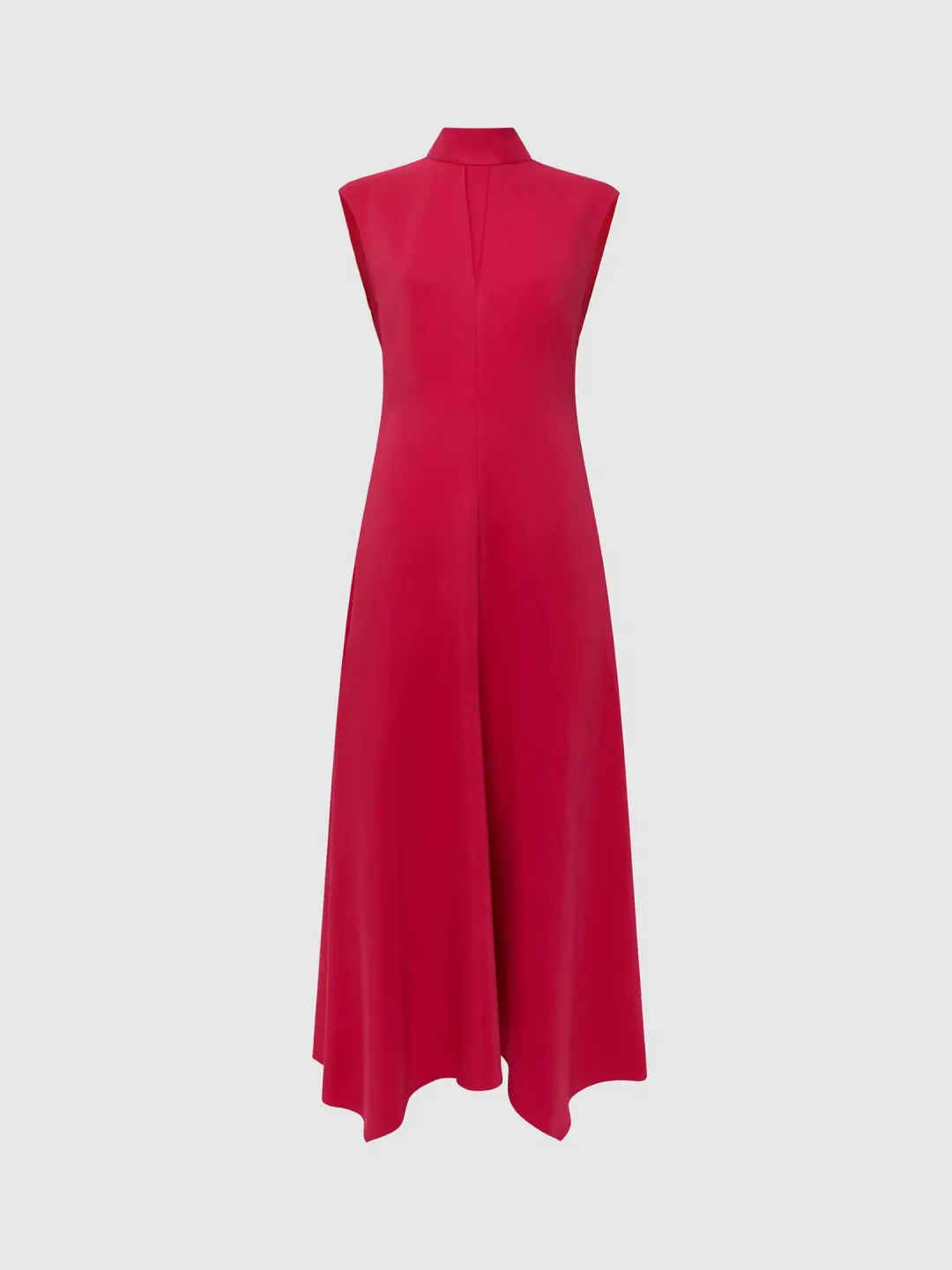 Reiss Livvy Open Back Midi Dress in Bright Pink Size 8 for rent on The Volte - main image
