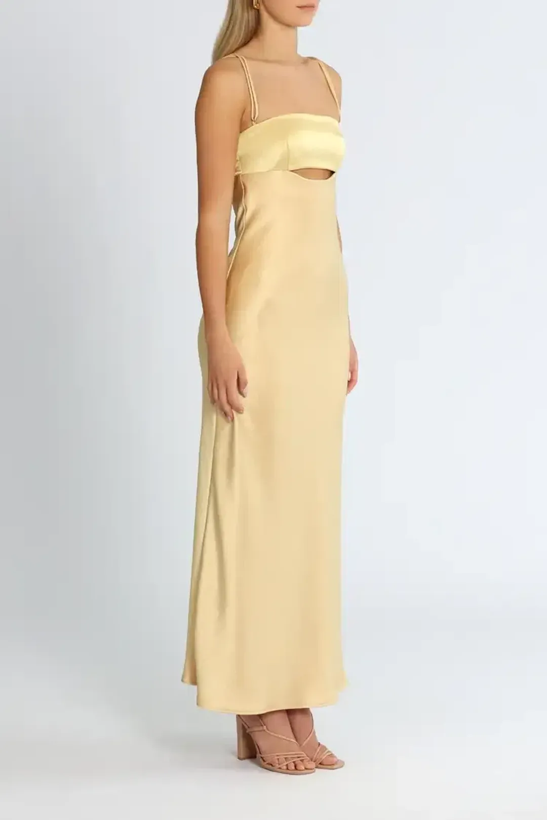 Bec & Bridge Carrie Maxi Dress in Yellow Champagne Size 6 for rent on The Volte - main image