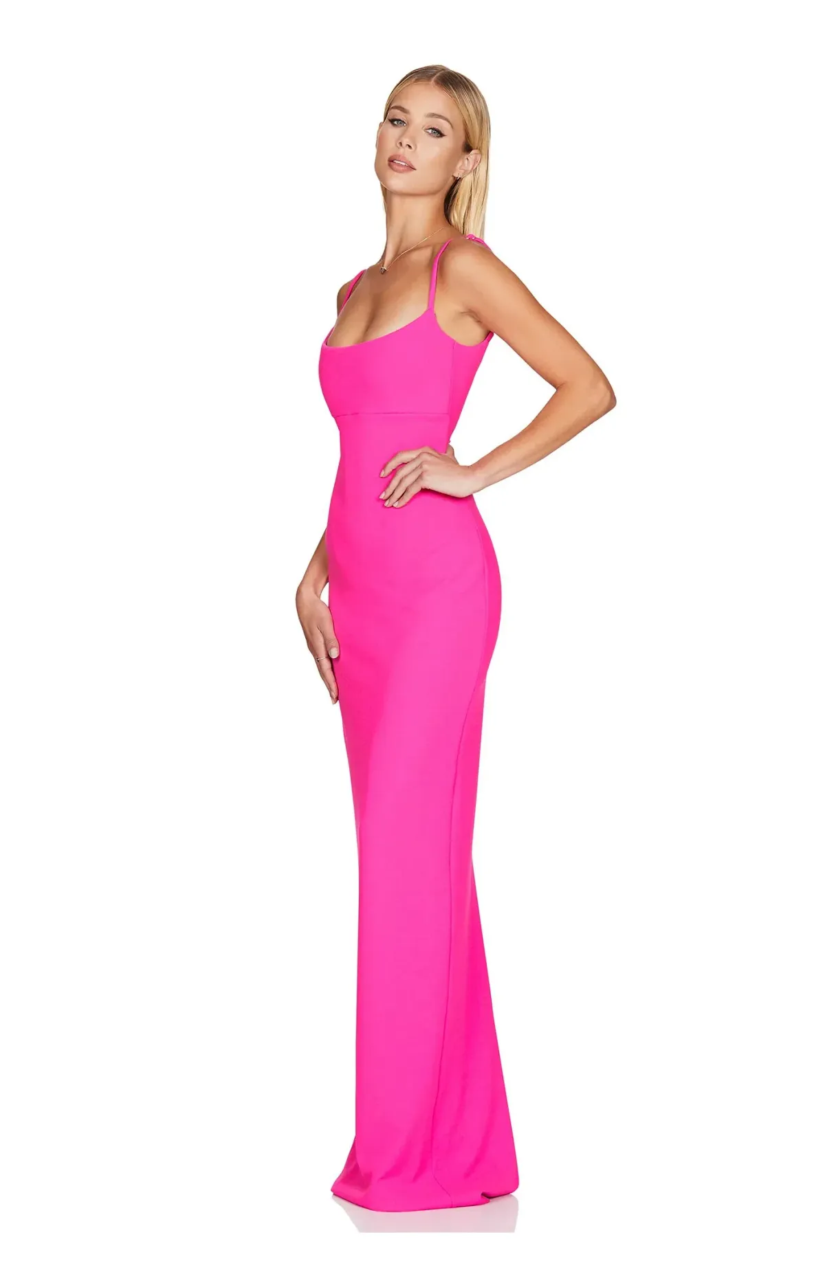 Love Nookie Bailey Maxi Dress Neon Pink Size 6 - Image 2