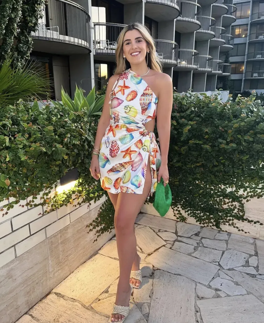 Sonya Moda Nour De La Mer Mini Dress Multi Print Size 10 for rent on The Volte - main image