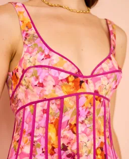 Acler Hansley Midi Dress In Lotus Size 6 for rent on The Volte - image 4