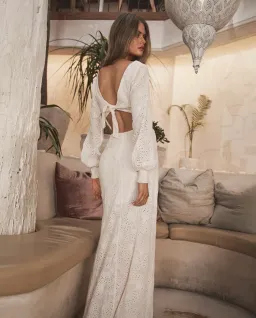 Winona Gazelle Knot Dress Neutral Size XXS / AU 4 for rent on The Volte - image 3