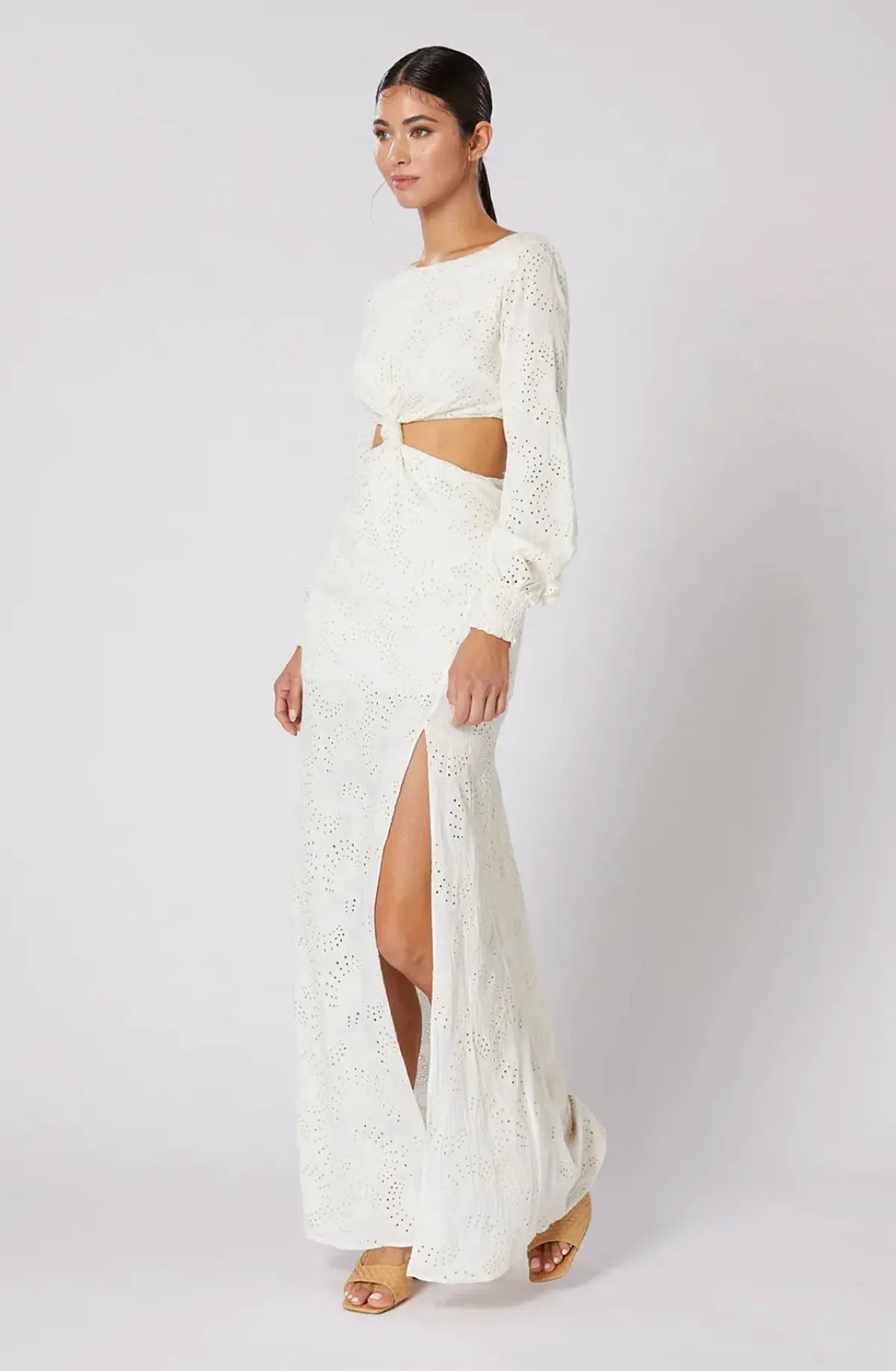 Winona Gazelle Knot Dress Neutral Size XXS / AU 4 - Image 2