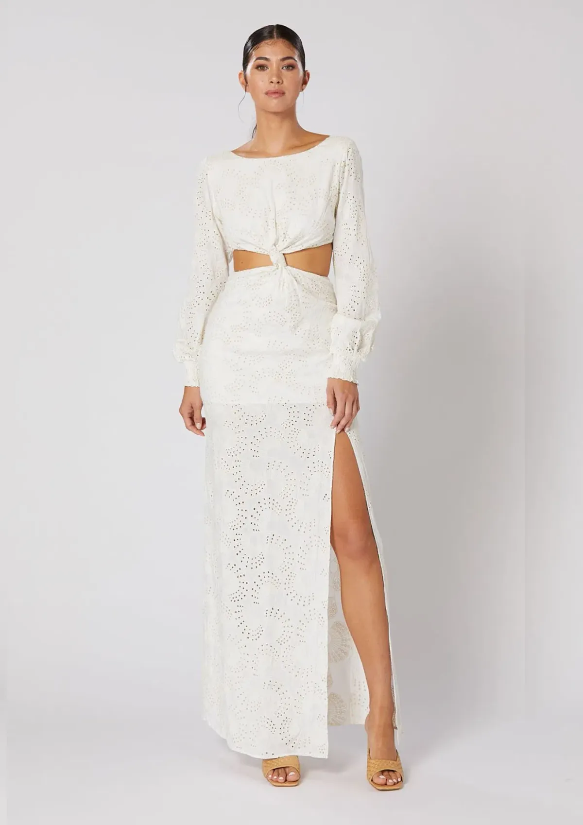 Winona Gazelle Knot Dress Neutral Size XXS / AU 4 - Image 1