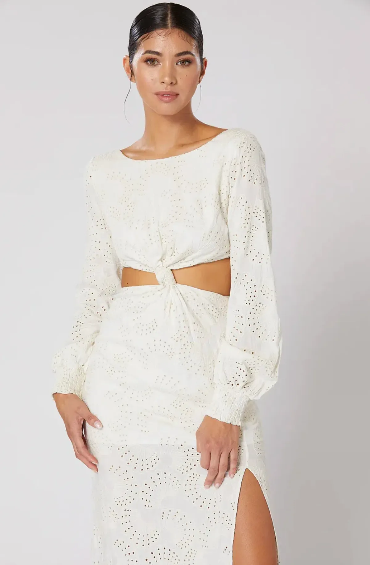 Winona Gazelle Knot Dress Neutral Size XXS / AU 4 - Image 4