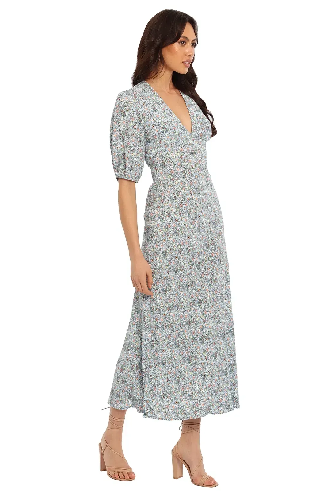 Rixo London Steph Midi Dress Floral Size 10 for rent on The Volte - main image