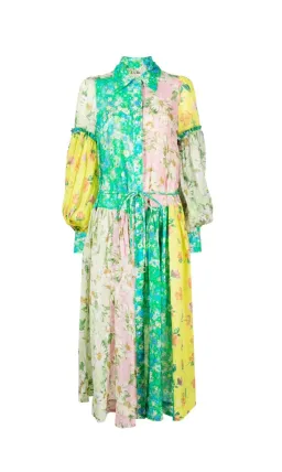 Alemais Kenzie Patchwork Shirtdress Multi Size 16 for rent on The Volte - image 5