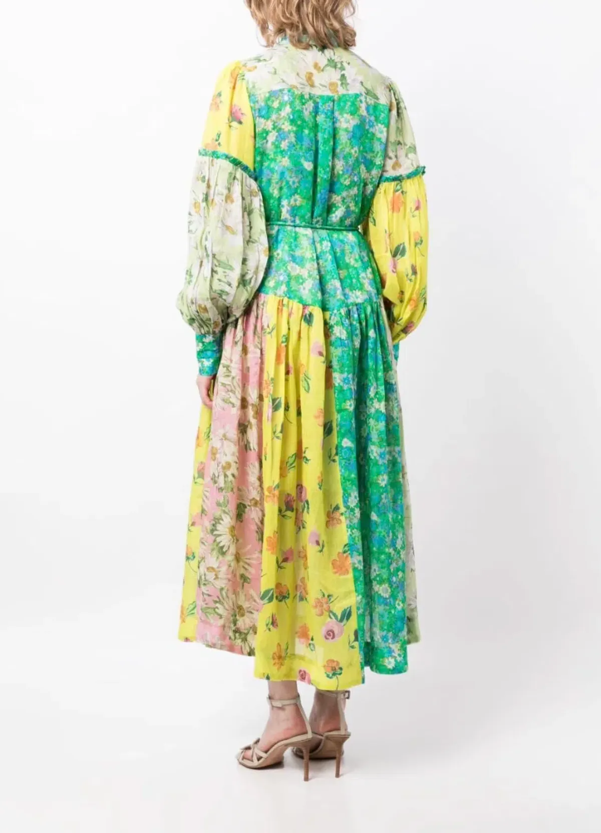 Alemais Kenzie Patchwork Shirtdress Multi Size 16 - Image 3