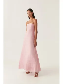 Aje Soundscape Maxi Dress in Chalk Pink Size AU 6 for rent on The Volte - image 2