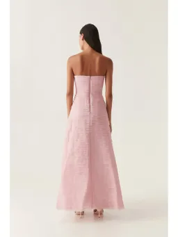 Aje Soundscape Maxi Dress in Chalk Pink Size AU 6 for rent on The Volte - image 3