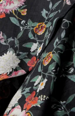 Zimmermann Mini Wrap Dress Elka Vine Black Print Size 1 / AU 10 for rent on The Volte - image 3