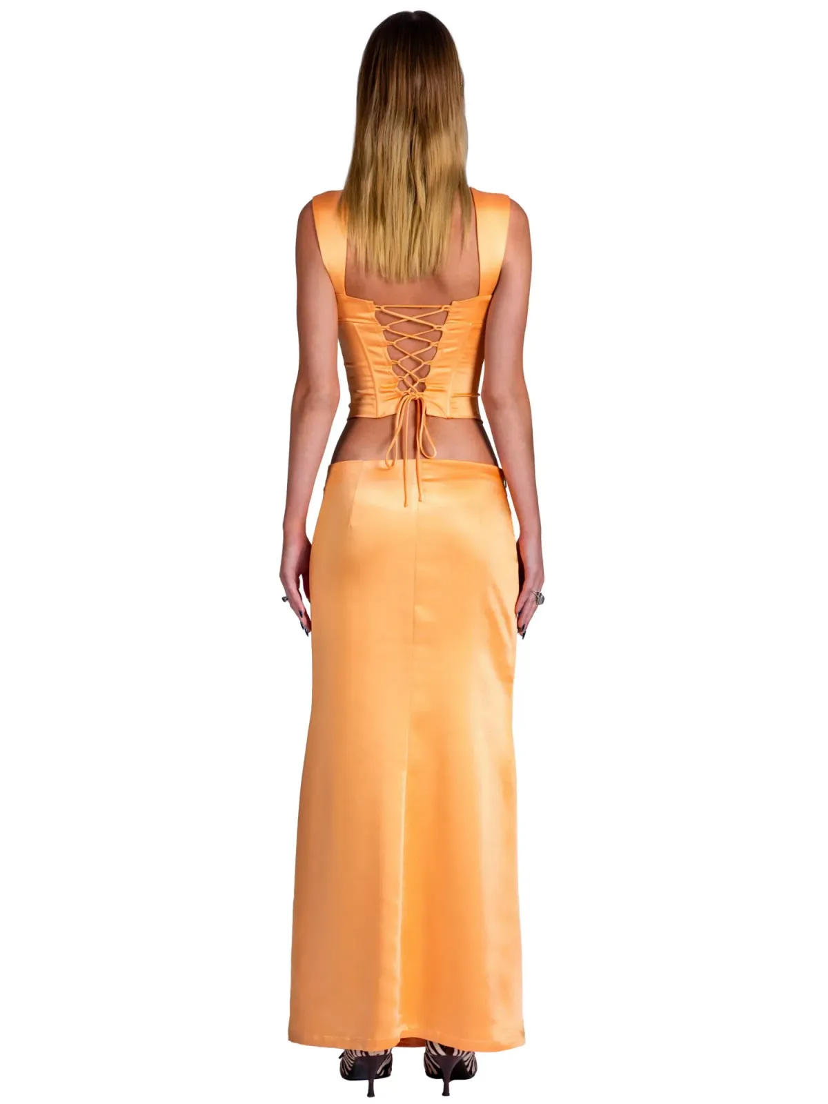 I am Delilah Valerie Corset & Maxi Skirt Sherbet Size S / AU 8 - Image 3