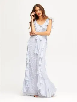 Alice McCall Moon Talking Gown in Blue Size AU 10 for rent on The Volte - image 1