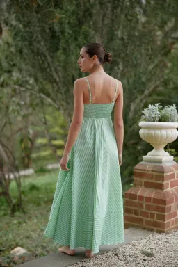 Aston Studio Rue Dress Lime Stripe Size AU 10 for rent on The Volte - image 5