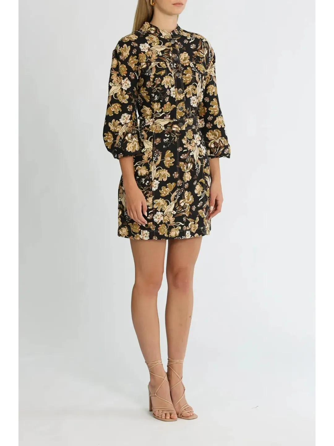 Shona Joy Palermo Panelled Mini Dress in Multi Size AU 14 for rent on The Volte - main image