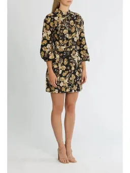 Shona Joy Palermo Panelled Mini Dress in Multi Size AU 14 for rent on The Volte - image 2