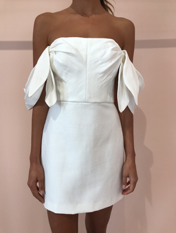 Acler Selkin Dress Ivory White Size 6 for rent on The Volte - image 5