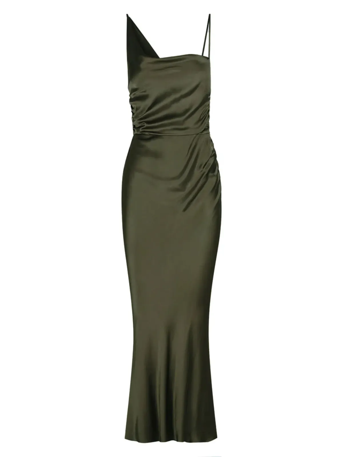 Shona Joy Giorgia Cowl Midi Dress in Forest Size AU 12 - Image 4
