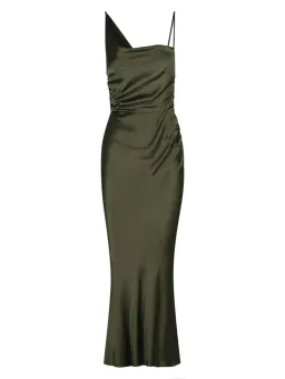 Shona Joy Giorgia Cowl Midi Dress in Forest Size AU 12 for rent on The Volte - image 4