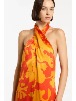 Sir the Label Armel Halter Dress in Orange Size 2 / AU 10 for rent on The Volte - image 2