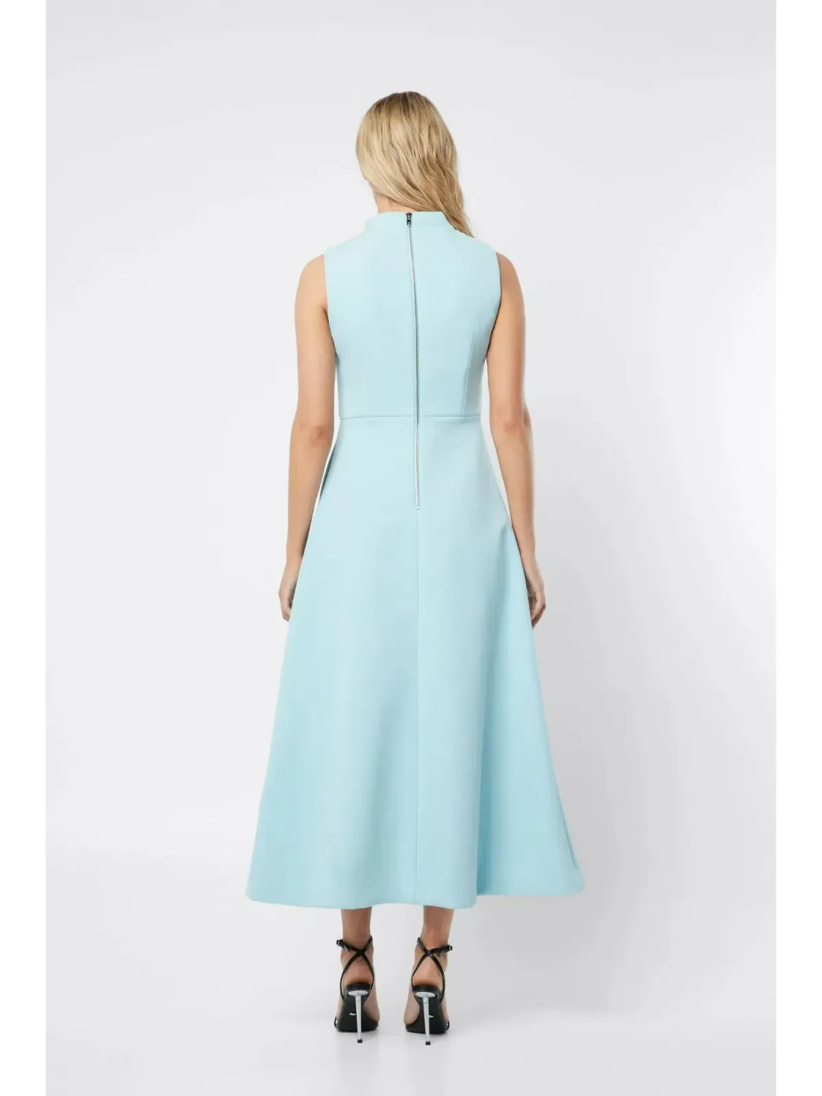 Mossman Cosmic Maxi Dress Mist Blue Size AU 8 - Image 4