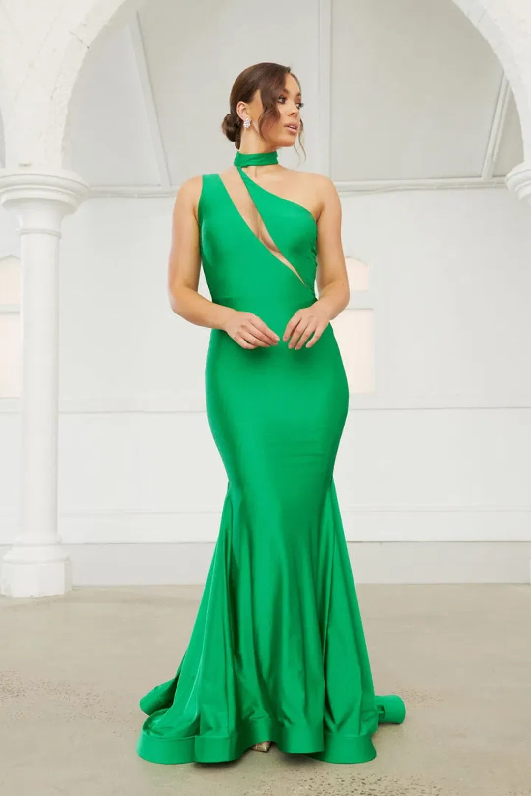 Nicole Bakti Nicole Dress Green Size 8 for rent on The Volte - main image