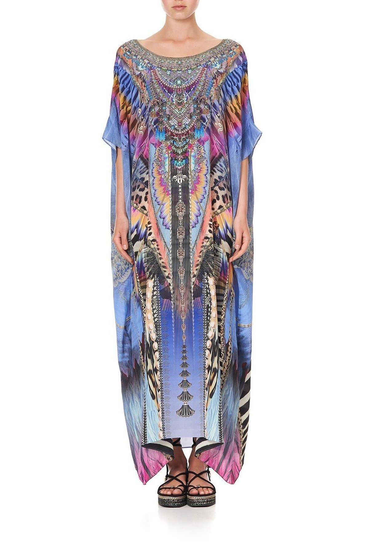 Camilla Love On The Wing Round Neck Kaftan Size 10 - Image 4