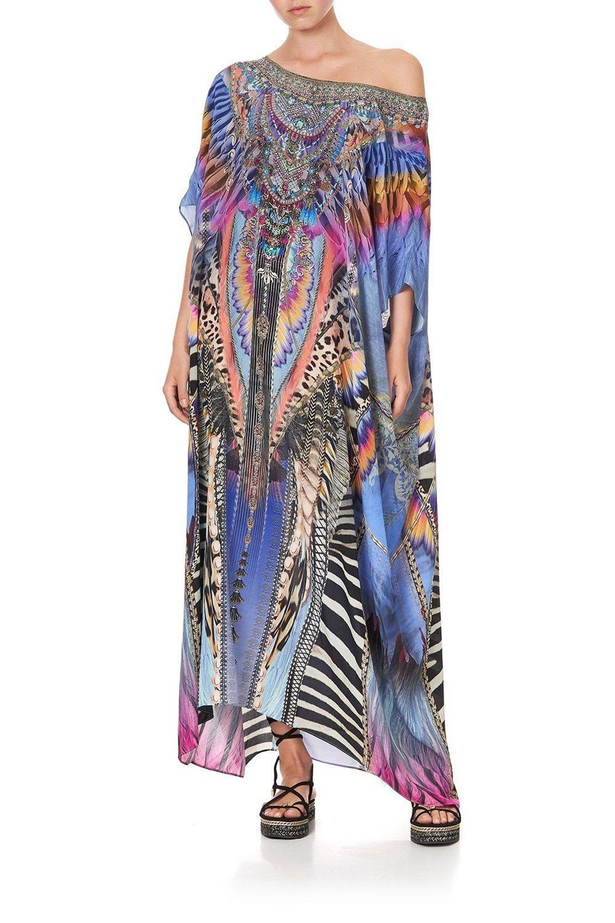 Camilla Love On The Wing Round Neck Kaftan Size 10 - Image 1
