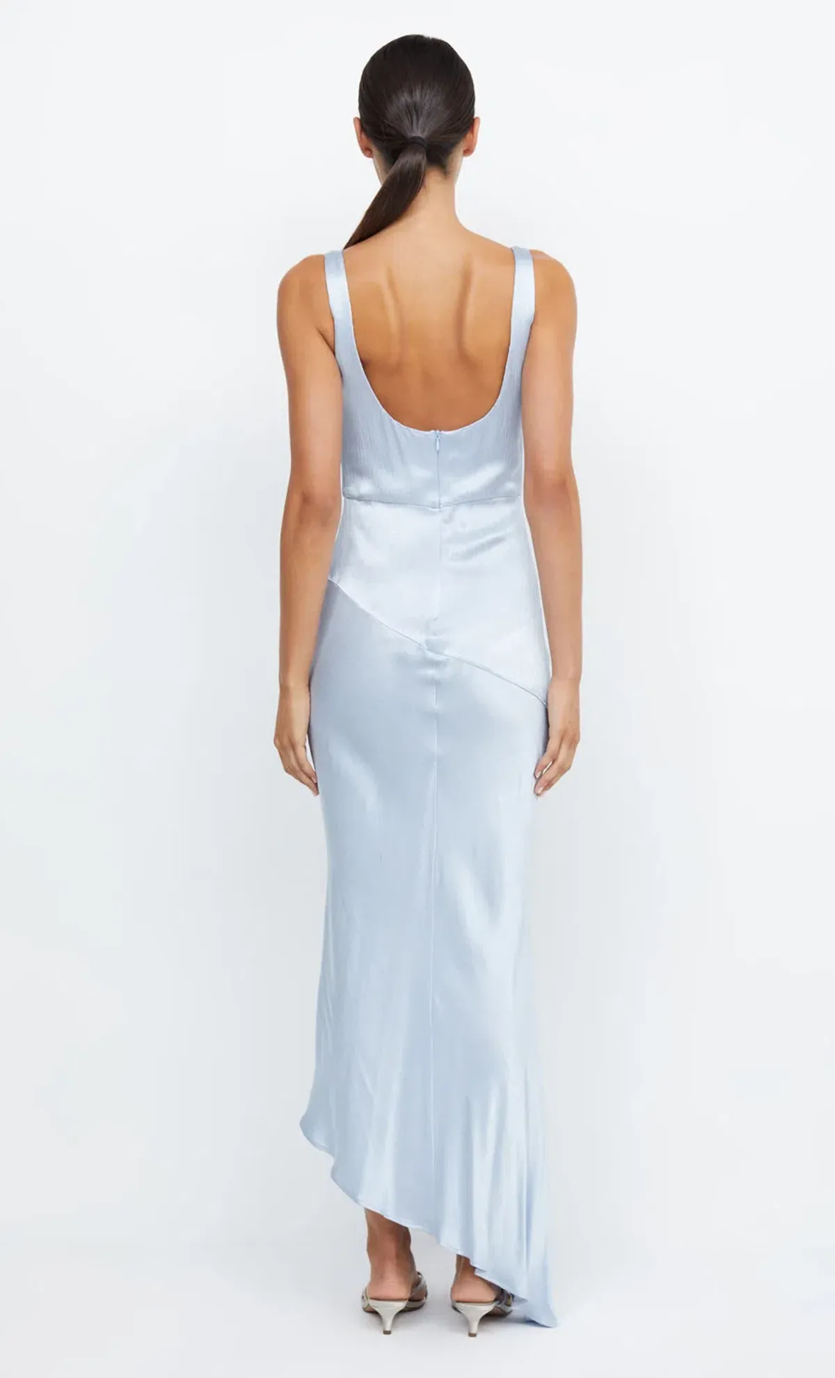 Bec & Bridge Moon Dance Cowl Dress Dusty Blue Size 10 - Image 3